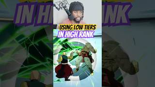 WINNING WITH LOW TIERS IN RANK  shorts hype broly tien tierlist anime dragonball dbz [upl. by Kursh]