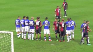 Derby SampGenoa 03 Goal di Lodi visto dalla Nord 150913 [upl. by Yentiw]