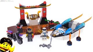 LEGO Ninjago Juniors Zanes Ninja Boat Pursuit review 10755 [upl. by Muiram]