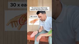 Thumb Joint Pain Relief Exercises 🤩🤩🤩 dequervains shortsfeed [upl. by Timmy562]