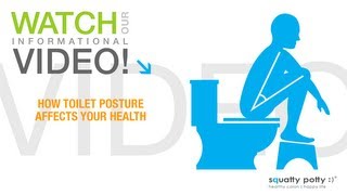 Squatty Potty® toilet stool How toilet posture affects your health [upl. by Valeta]