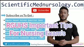 RGUHS Important Tips For Nursing Exams  Bsc Nursing 1st Semester 2024 [upl. by Nnylarat]