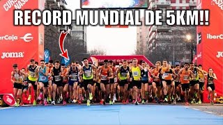 ¡NUEVO RECORD MUNDIAL DE 5 Kilómetros  Cursa dels Nassos Barcelona [upl. by Fanechka497]