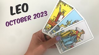 LEO 🦁 October 2023 Prediction ✨ Tarot Card Reading [upl. by Merdith]