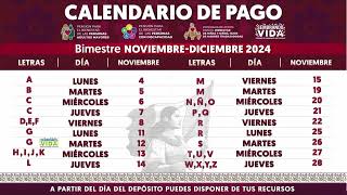 🚨 Calendario de Pagos Pensión Bienestar Noviembre 🚨 [upl. by Herbert461]