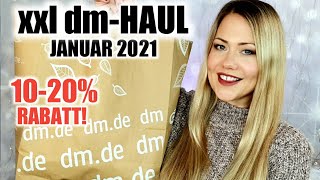 xxl dm Haul Januar 2021  Rabatte Makeup Neuheiten Pflege amp Food  Frankas Favorites [upl. by Kellina]