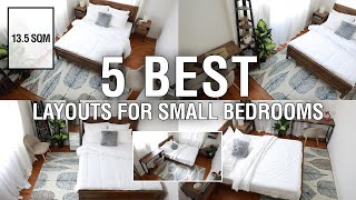 5 Best Layouts For Small Bedrooms 135 sqm  MF Home TV [upl. by Sayles403]