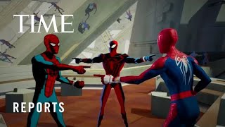 The SpiderMan Meme Makes An Appearance in SpiderMan Across The SpiderVerse [upl. by Myrna105]