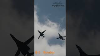 B1B Lancer and B2 Bomber Perform Flyovers [upl. by Rita]