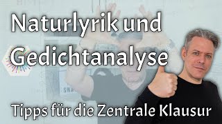 Tipps zu Naturlyrik und Gedichtinterpretation Zentrale Klausur 2022 [upl. by Ramey461]