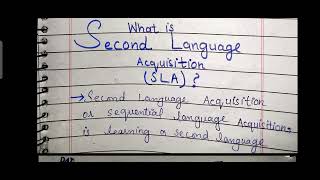 Introduction SLA What is Acquisition language Acquisition First and Second language acquisition [upl. by Aliuqehs]