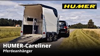 Careliner  Pferdeanhänger  HUMER Anhänger [upl. by Airdnal]