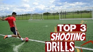 TOP 3 Soccer Shooting Drills [upl. by Ritchie]