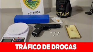 ROTAM PRENDE INDIVÃDUO COM DROGAS E SIMULACRO DE ARMA EM JANDAIA DO SUL [upl. by Gaal504]