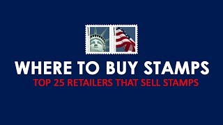 Where to Buy Stamps Near Me  Top 25 Locations to Buy Postage [upl. by Gayelord]