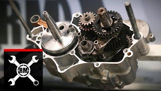 Kawasaki KX100 amp KX85 Engine Rebuild  Part 3 Bottom End Reassembly [upl. by Marrin]