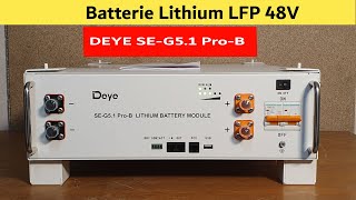 Je test la batterie LFP DEYE 512Kwh [upl. by Olrak]