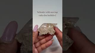 Insane Naica selenite w moving enhydro bubbles Gaswater trapped inside crystals rare geology [upl. by Aeli]