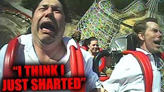 People Passing Out Roller Coaster Funny Compilation  Try To Not Laugh Challenge [upl. by Nnylyram857]