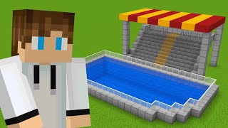 Minecraft 15 Aqua Park Build Hacks [upl. by Aihsile759]