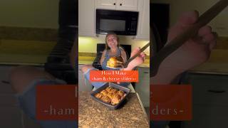 How I make ham amp cheese sliders wmy feet🥨🧀👣 cooking food comfortfood disability [upl. by Vanni]