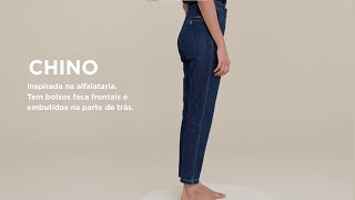 DAMYLLER Guia Jeans  Calça CHINO Feminina [upl. by Delphine]