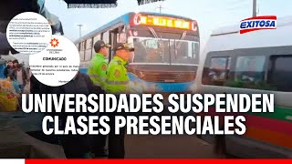 🔴🔵Paro de transportistas Universidades suspenden clases presenciales por huelga nacional [upl. by Nnayecats320]