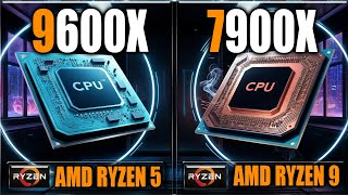 9600X vs 7900X Benchmarks  Tested in Games and Applications [upl. by Zulaledairam]