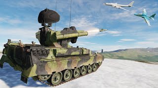 SAM Roland ADS Air Defense Missile Vs B52 F15E A10A Bombing  Plane Simulator  DCS World [upl. by Given]