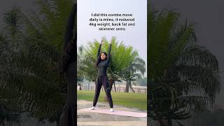 Best combo beginner exercise to reduce upper body fat shorts exercise fatloss weightloss [upl. by Schulze570]