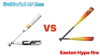 DeMarini cf zen vs Easton hype fire I get hit in the head😱￼￼ [upl. by Erdda]