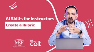 AI Skills for Instructors  Creating a Rubric [upl. by Leinehtan]