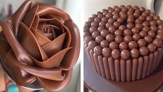 Perfect And Easy Cake Decorating Ideas  Chocolate Cake Hacks  Delicious Chocolate Cake Recipes [upl. by Wheelwright]