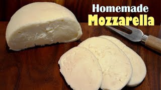 How To Make Mozzarella Cheese at Home  Simple Homemade Mozzarella Recipe [upl. by Drarrej]