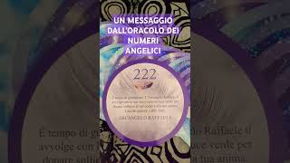 quotUN MESSAGGIO DALLORACOLO DEI NUMERI ANGELICI 😇quot messages numerologia numbers angels oracoli [upl. by Artemed]