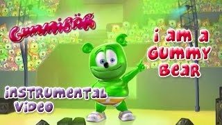 The Gummy Bear Song Instrumental With Lyrics  Gummibär The Gummy Bear [upl. by Atreb]