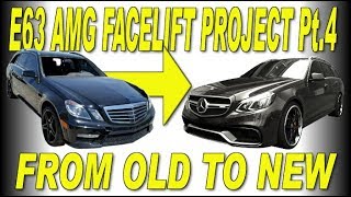 W212 E63 AMG Wagon carbon fiber front lip saving and facelift Pt 4 [upl. by Orren]