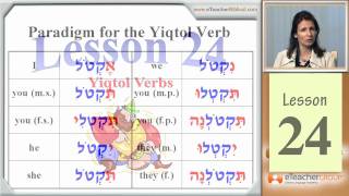 Learn Biblical Hebrew  lesson 24  Yiqtol Verbs  by eTeacherBiblicalcom [upl. by Christa]