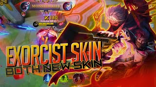 TRYING 😯 NEW EXORCIST SKIN OF HAYABUSA AND GRANGER GAMEPLAY  MONTAGE [upl. by Nita610]