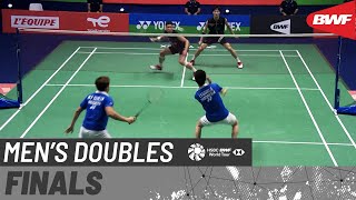 YONEX French Open 2021  GideonSukamuljo INA 1 vs KoShin KOR  Finals [upl. by Paxon917]