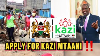 Must WATCH‼️How to APPLY for KAZI MTAANI 2024 amp Latest news  Jobs Today [upl. by Halsey916]