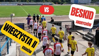 IV liga małopolska Wieczysta II 12 Beskid skrót [upl. by Yrotciv190]