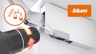 AVENTOS HK top adjustment of lift mechanism  Blum [upl. by Siduhey107]