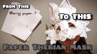 making therian mask all parts [upl. by Ekralc]