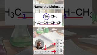 Naming organic molecules Amines  3methylbutan2amine nomenclature organicchemistry study [upl. by Anitnas]