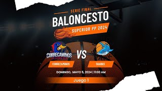 SOSUA VS CORRECAMINOS  JUEGO 1 SERIE FINAL  TORNEO BALONCESTO SUPERIOR PP 2024 [upl. by Ecnahoy207]