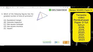 SEAMO 2021 Paper D Southeast Asian Mathematical Olympiad No4 [upl. by Limaj]