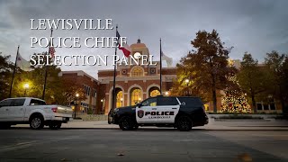 Lewisville Police Chief Candidate Selection Panel 11292023 [upl. by Krys498]