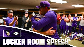 Kevin O’Connell’s Locker Room Speech After Win Over Green Bay Packers [upl. by Blaseio]