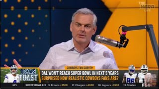 THE HERD  Colin Cowherd SHOCKED By Dallas Cowboys Fans They HATE Dak Expect NO Super Bowls  NFL [upl. by Curley]